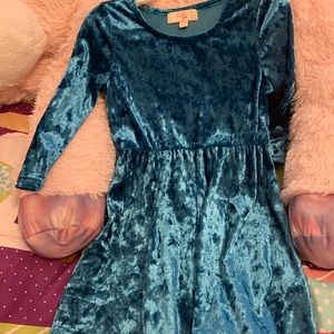 GB Girls Crushed Velvet Dress